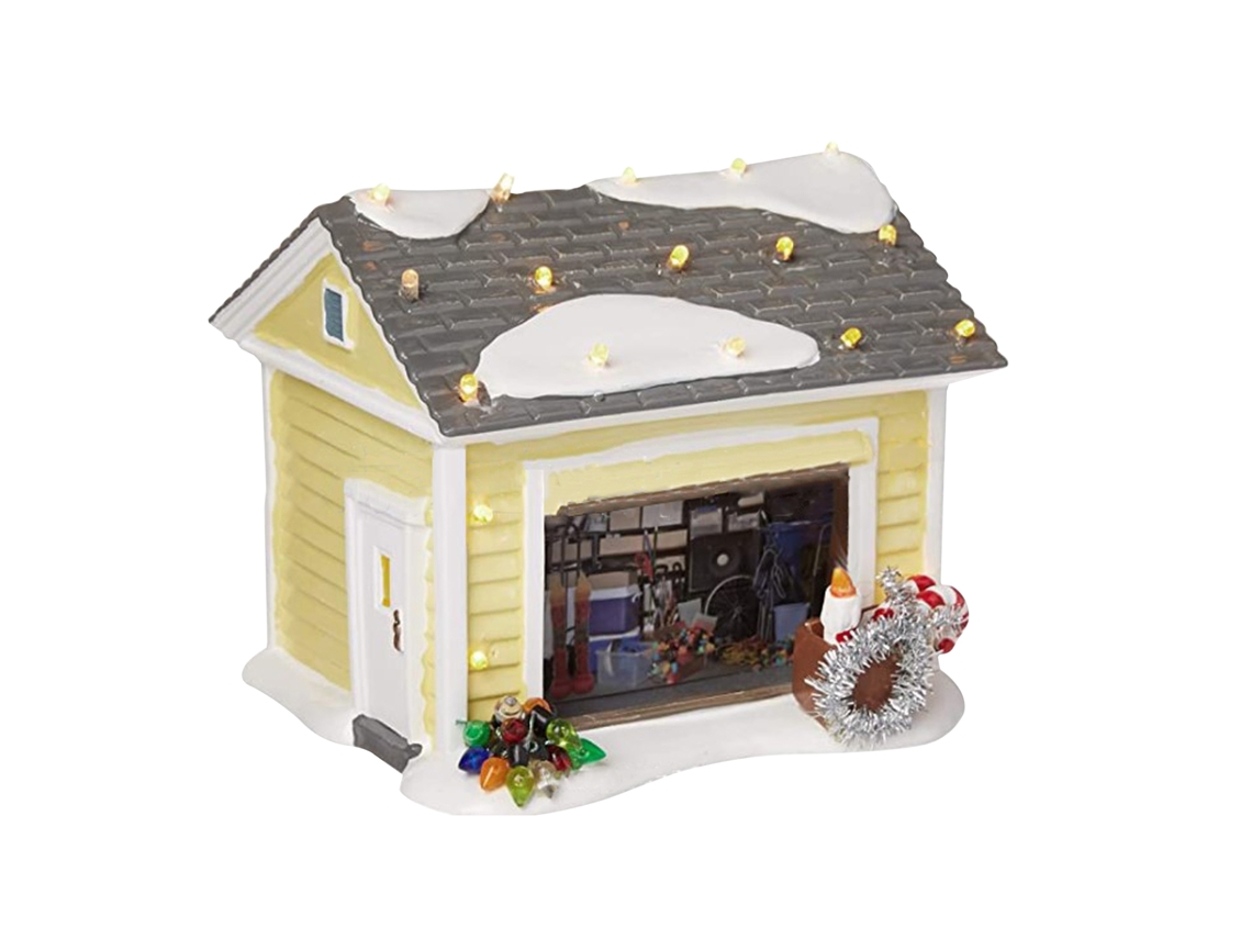 Casa Decorativa De Resina Con Luces Led Para Mesa, Mantel Y Adornos Navideños.