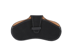 Estuche Portátil Y Resistente De Piel Sintética Para Gafas De Sol Y Gafas Graduadas - Negro
