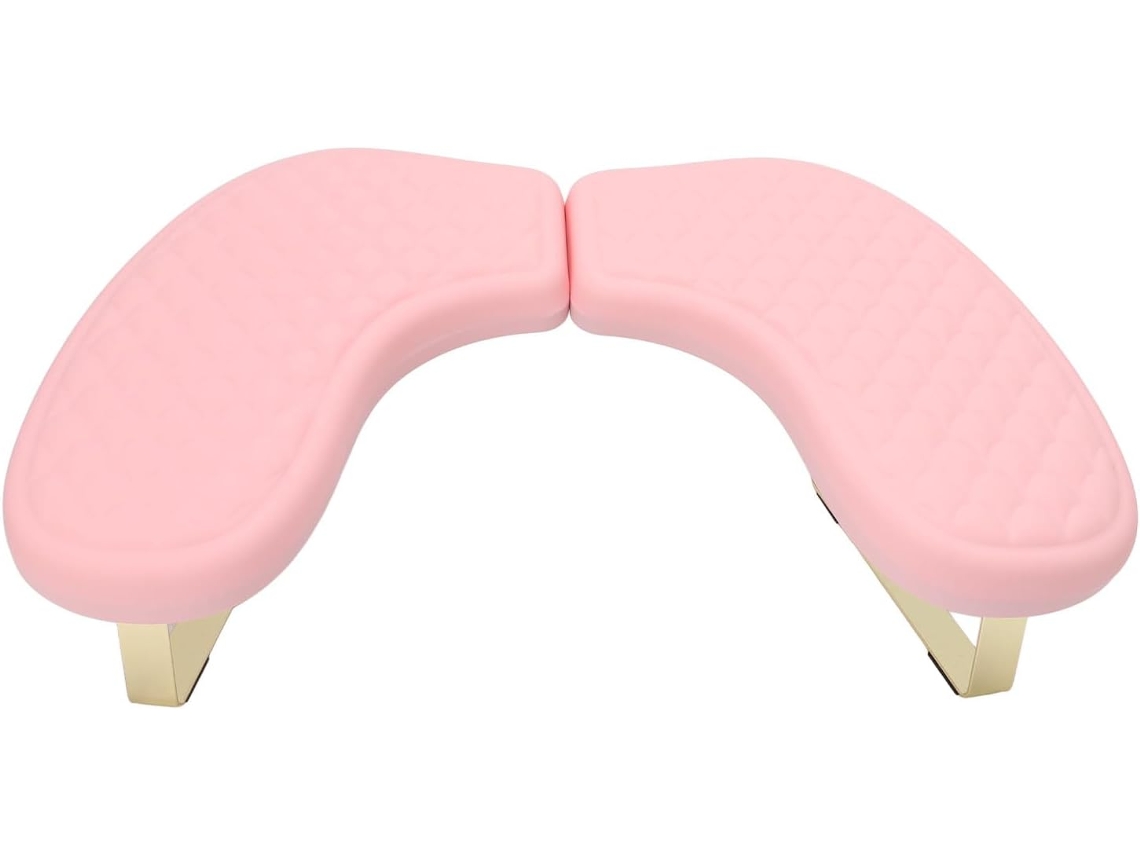 Reposabrazos De Pu Para Uñas, 2 Piezas, Con Soporte De Acero Inoxidable, Almohada Para Manicura