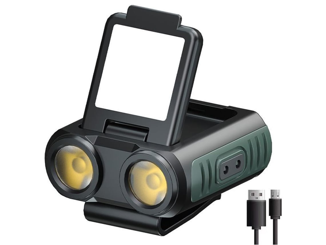Linterna frontal recargable para adultos, linterna LED superbrillante con sensor de movimiento, luz frontal, luz ligera para casco, impermeable, Yunzii
