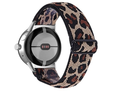 Correa de tela tejida trenzado transpirable ajustable con adaptador plateado para Google Pixel Watch - 3