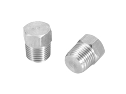 Tapón De Rosca Externa De Acero Inoxidable, Hexagonal, Accesorios De Tubería Engarzados Pt1/8, 2 Unidades.