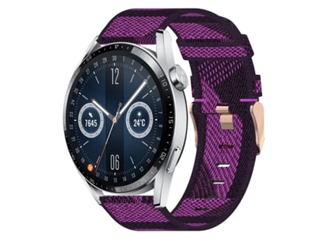 Correa de reloj inteligente para Huawei Watch GT3 42 mm 20 mm Correa de reloj de nailon (púrpura)