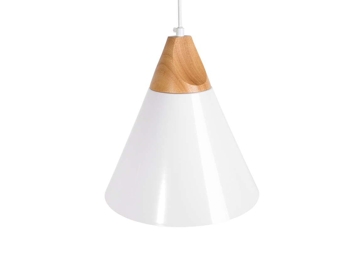 Lámpara de techo BELIANI Albano de Aluminio Blanco 25x25x132