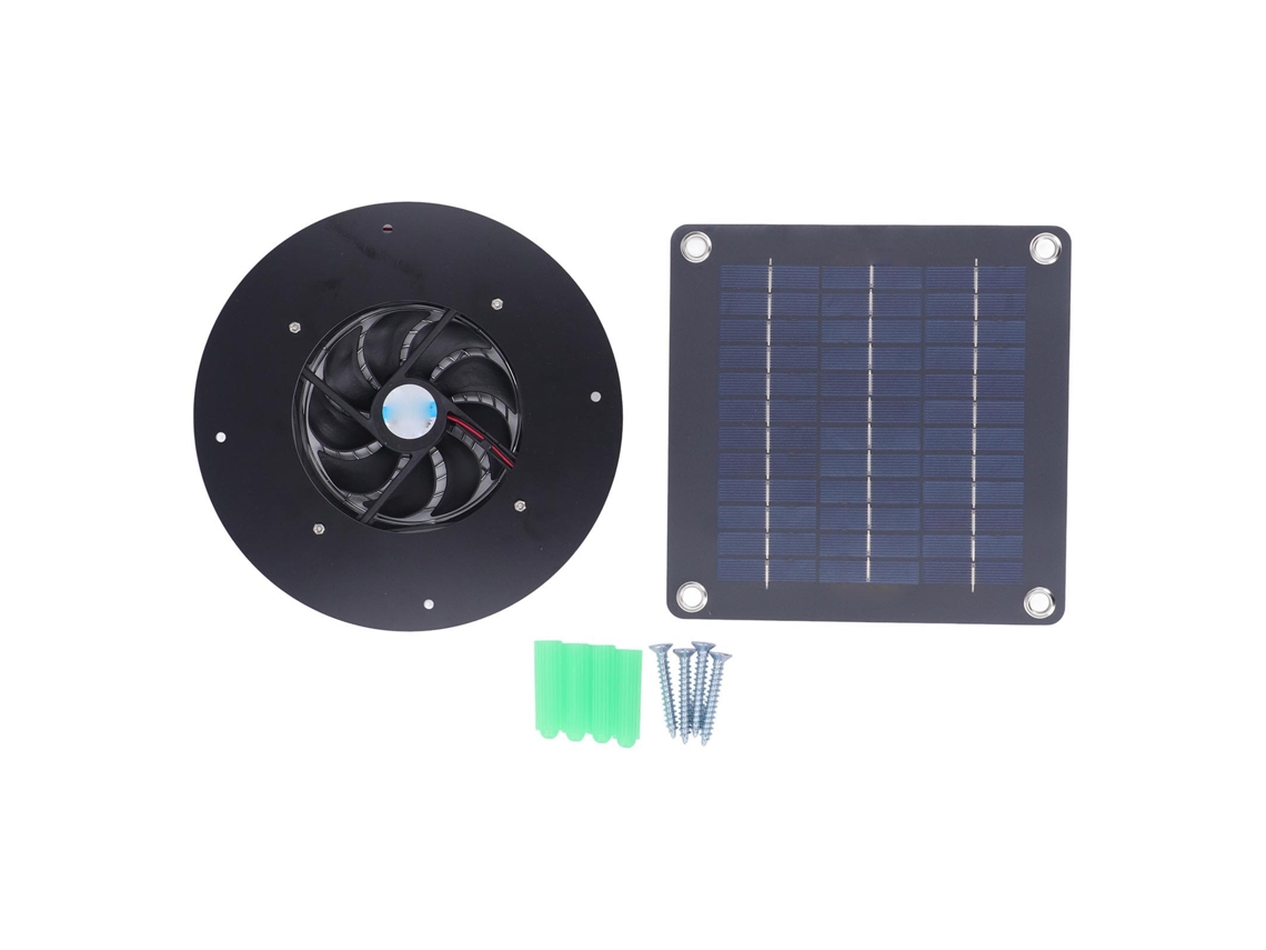 Ventilador Extractor Solar De 50 W Para Ventilación Y Disipación De Calor En Invernaderos Y Gallineros.
