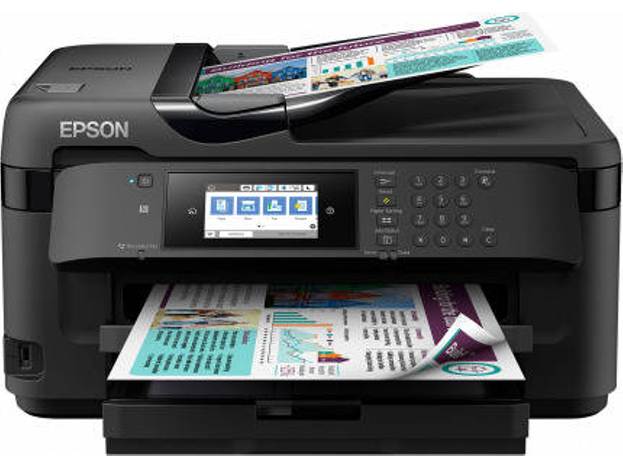 Epson Wf7710dwf A3 wifi reacondicionado impresora workforce tinta 18ppm negro 4 1 multifuncion