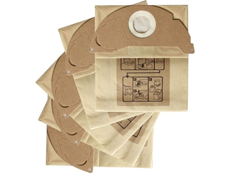 Bolsa de papel de filtro de polvo de 10 piezas para Karcher Wd2250/A2004/A2054/Mv2, piezas de aspiradora, bolsas de polvo de repuesto
