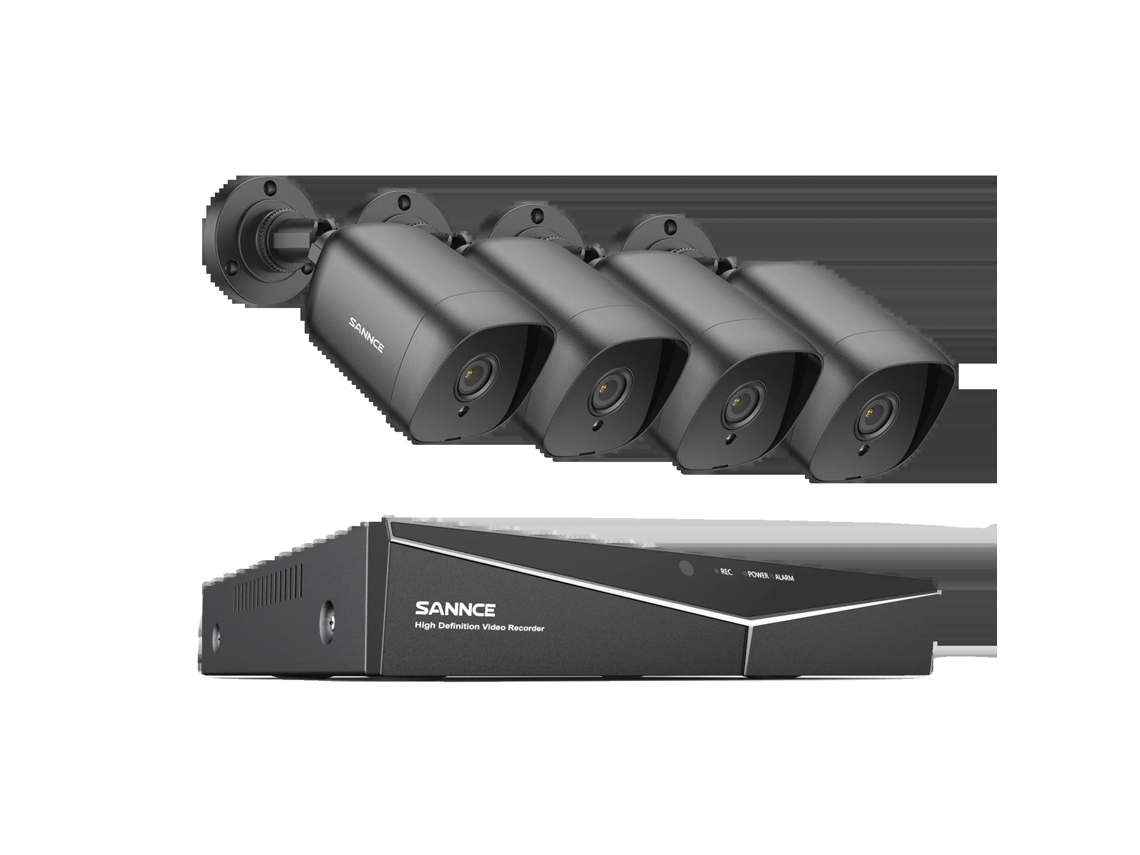 Sistema de CCTV, canales, cámaras, resolución 1080p, kit DVR de 8 canales, 4 piezas, 2 unidades OEM