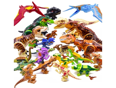 Bloques de Construcción Jurásicos, Dinosaurios Del Mundo Figuras Ladrillos Estilo 7