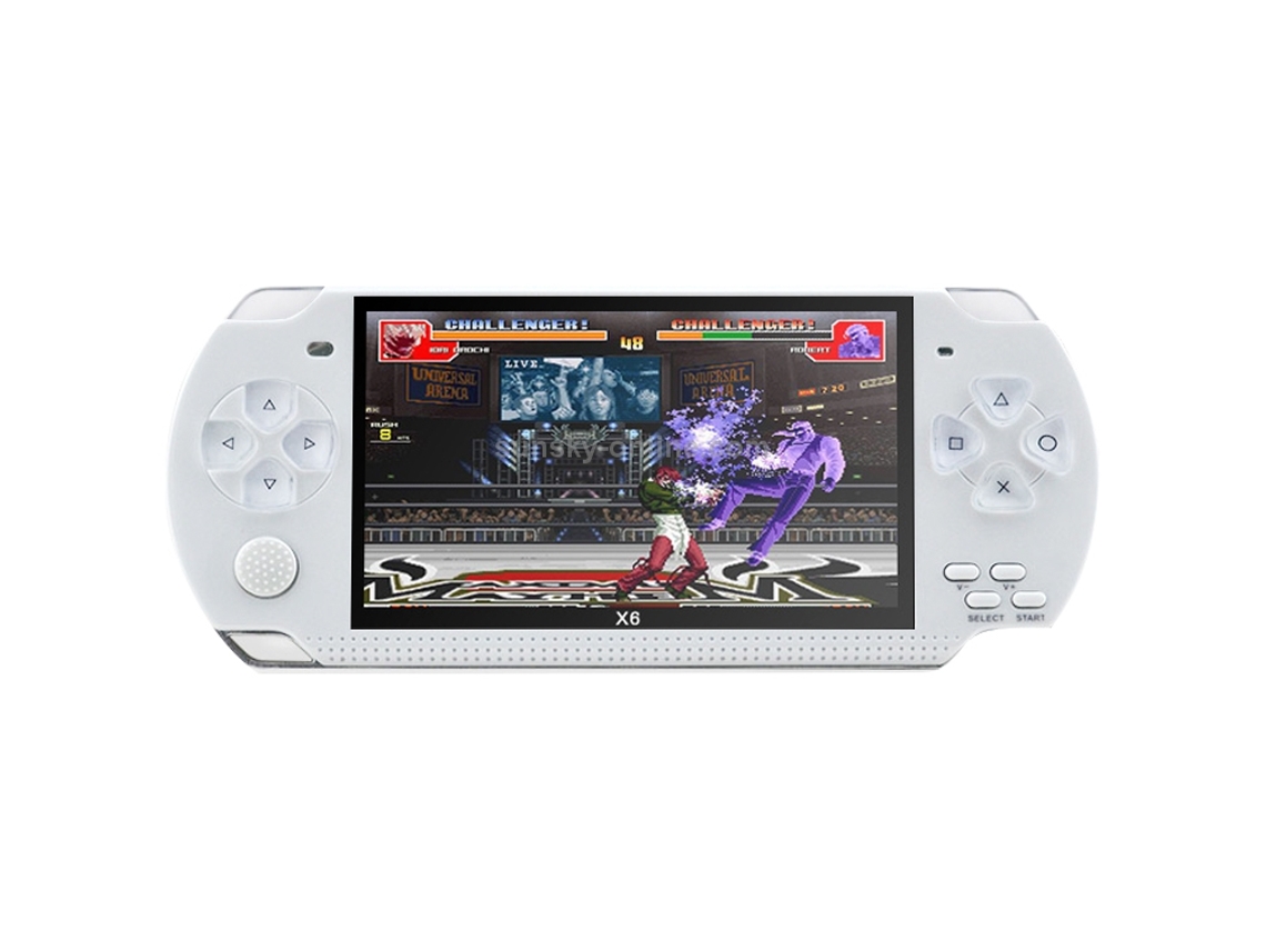 Consola de juegos portátil Retro X6 - Pantalla de 4,3 pulgadas - 10.000 juegos integrados - Cámara de 3 MP - Multimedia