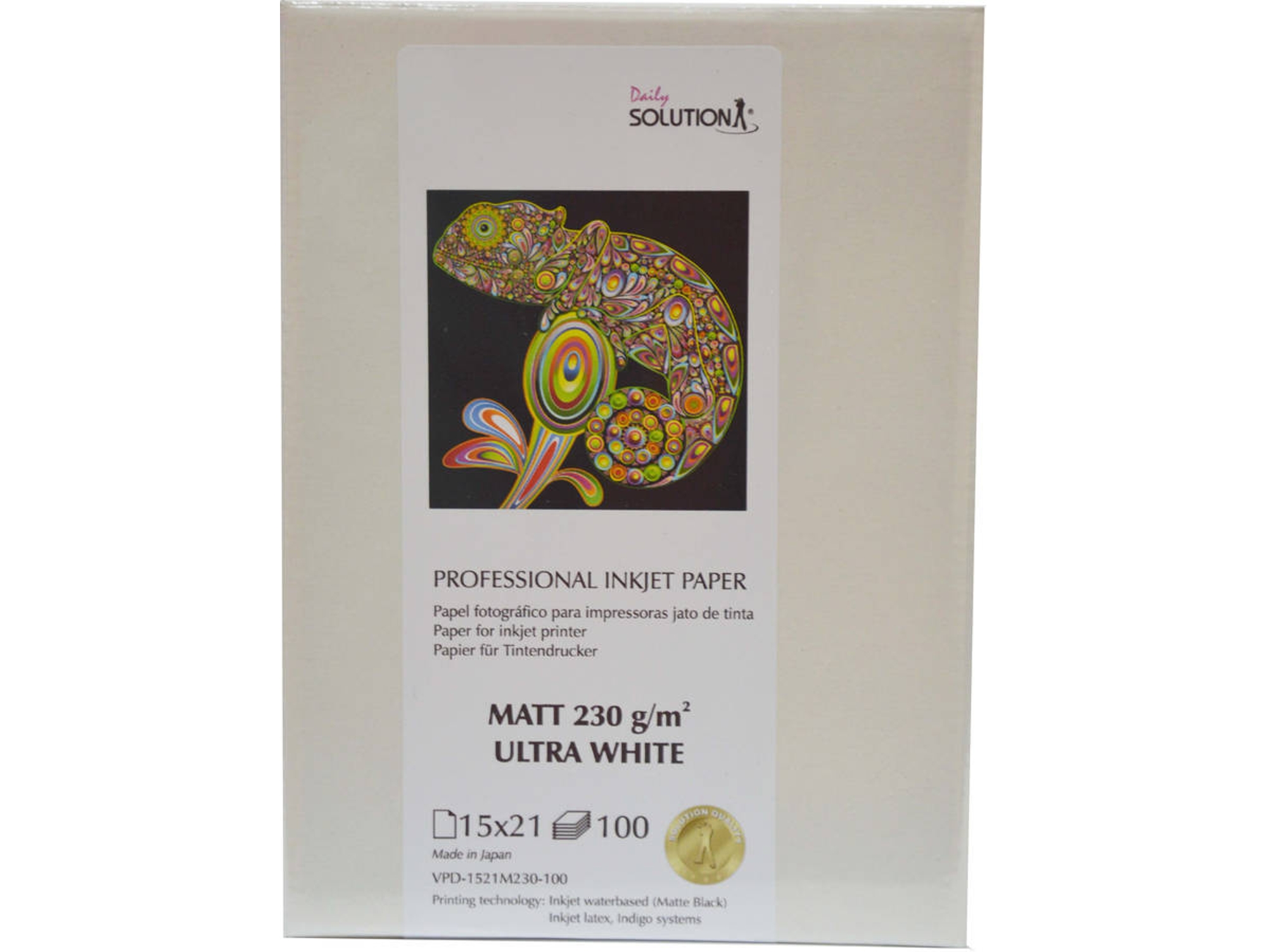 Papel Matte Ultra White DAILY SOLUTION 15X21
