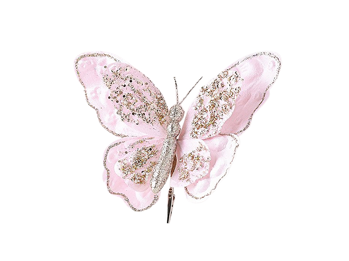 Árbol de Navidad Mariposa, Doble Capa, Rosa Similitud, Alta Gama