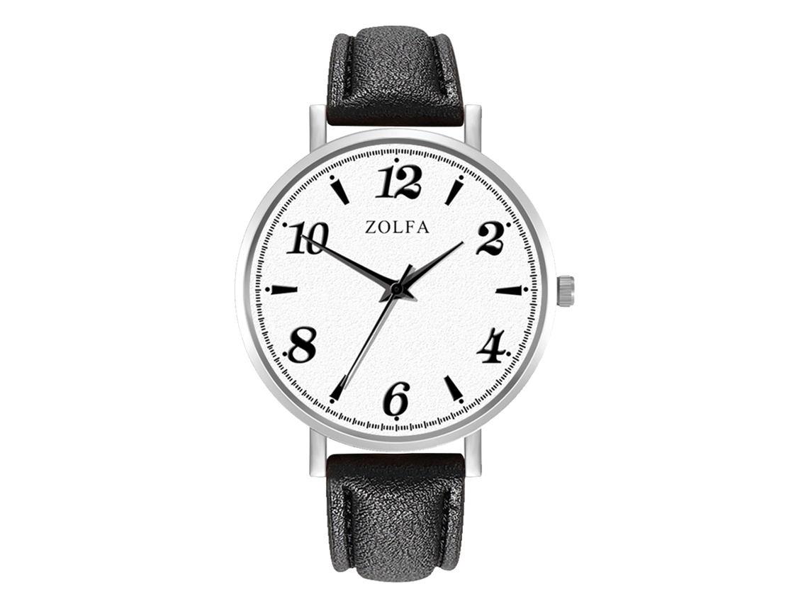 Reloj De Pulsera De Cuarzo Casual Y Moderno Para Hombre Zhoulianfa, Duradero, Color Negro.