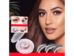 Pestañas Postizas Autoadhesivas Reutilizables, Sin Pegamento, Naturales Y Voluminosas Para Extensiones De Pestañas.