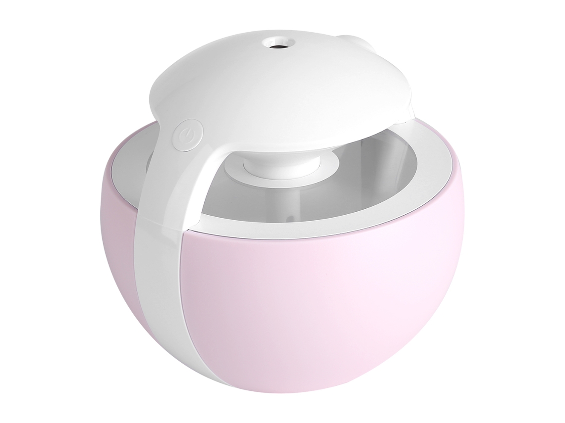 KOFIHETY Humidificador de Aire 450ml Portátil USB para Coche, Casa y Oficina con LED Rosa