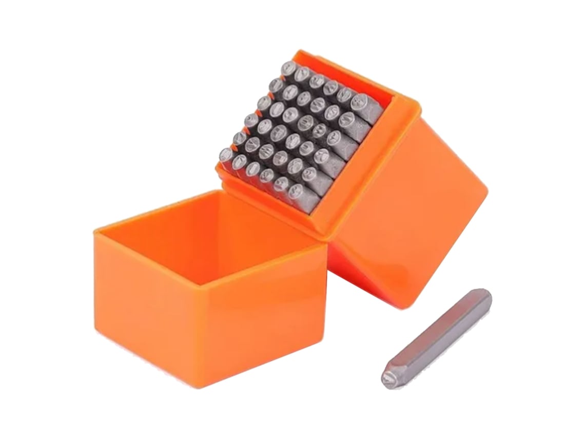 Juego De 37 Perforadoras De Números Y Letras Para Metal, Cuero, Madera, Plástico Y Joyería.