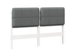 Maison Exclusive - Cabecero Tapizado Y Gris Claro 120 Cm Madera De Pino Macizo