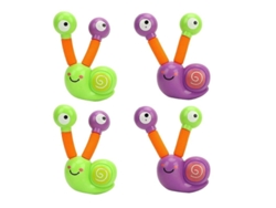 Juego De 4 Juguetes Telescópicos Con Forma De Caracol - Plástico Colorido Para Niños Y Familia