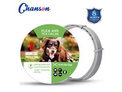 Collar Antiparasitario Para Perros, 8 Meses De Protección, Seguro, Impermeable Y Ajustable.