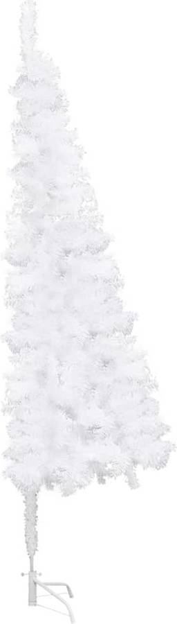 Árbol Navidad Artificial esquina led y pvc blanco 180 cm de vidaxl con luzes 65x33x180