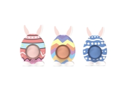 Ats-3 Piezas Juguete Conejo De Pascua De Burbujeo Push Juguete Sensorial Para Aliviar El Estrés Silicona Para Niños Y Adultos