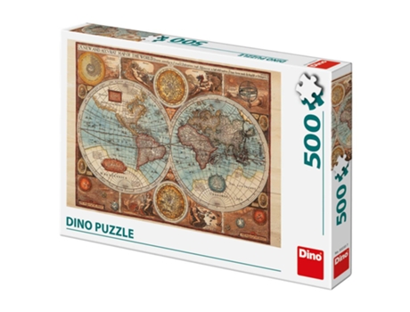 Puzzle 500 piezas 1626 Dino Mapamundi