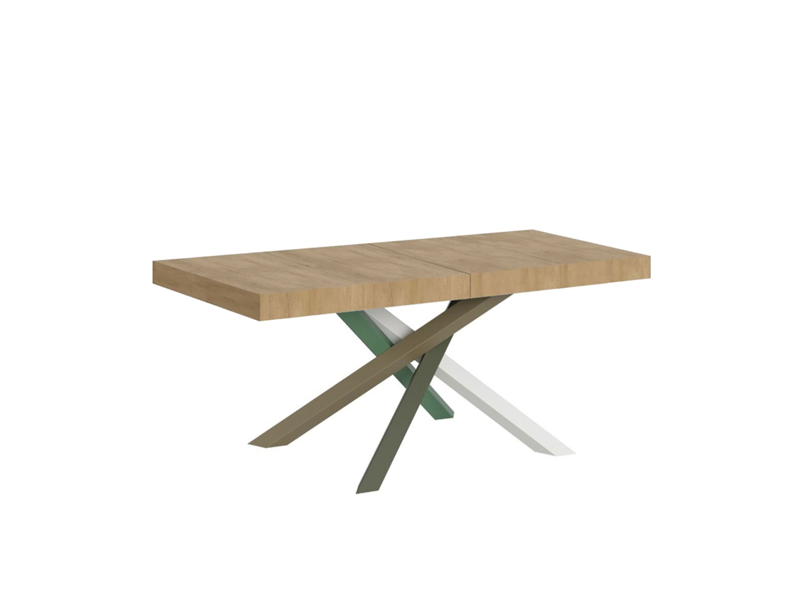 Mesa extensible 90x140/244 cm Volantis Premium Roble Natural estructura multicolor 4/A ITAMOBY