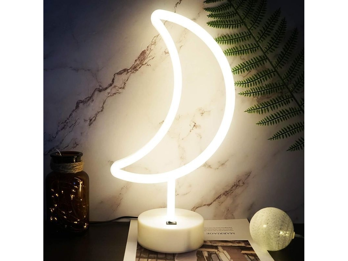 2026-33409-luz Lunar Led Con Base Desmontable, Funciona Con Usb/baterías, Luz Nocturna Decorativa Para Hogar