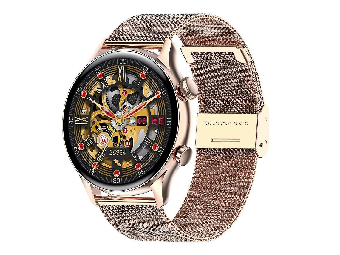 Reloj inteligente Hk8pro con pantalla AMOLED de 1,36 pulgadas y correa de acero, compatible con NFC y monitorización de oxígeno en sangre. Ly Ebike