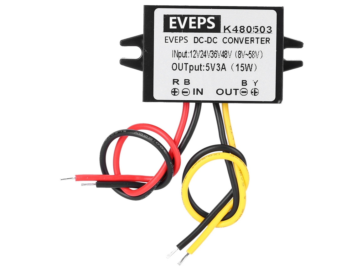 Módulo De Fuente De Poder Step Down Dc-dc Convertidor Buck 12v/24v/36v/48v A 5v 3a