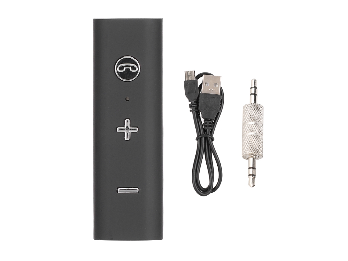 Receptor De Audio Bluetooth 5.0 Con Clip De Collar De Abs Ligero, Compatible Con Auriculares Y Audio Para Coche De 3,5 Mm.