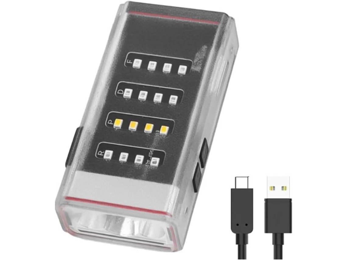 Mini Linterna Ultrabrillante De 3300 Lm Con Llavero, Recargable Y Con Batería Integrada Ippherphop