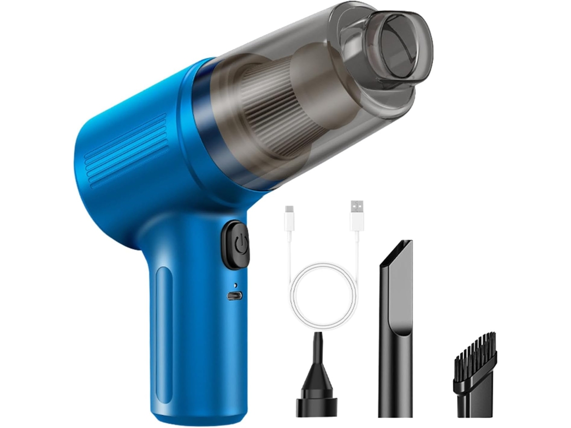 Aspirador de Pó Automotivo Sem Fio, 2500pa De Potência, Sucção Eifson (azul)