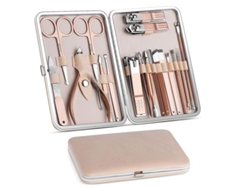 Kit Profesional 18 En 1 De Manicura Y Pedicura Con Estuche De Viaje De Lujo Para Hombres Y Mujeres.