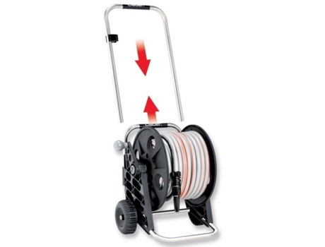 Carro de Aluminio Genius Compact-25 Silver Claber para Riego de Jardines TRADE SHOP TRAESIO