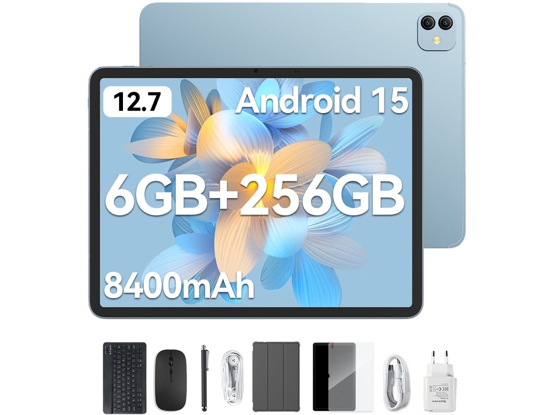 Tablet BLACKVIEW LINK 8 (12.7'' - 18 GB RAM - 256 GB - Azul)
