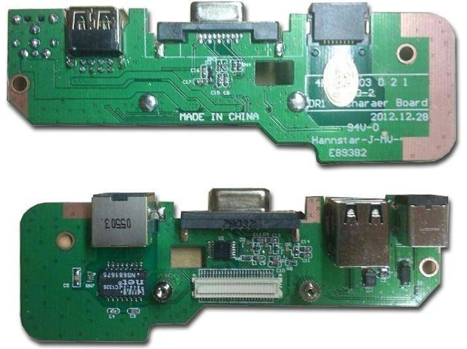 Placa Conector DC Jack USB Ethernet VGA para Portátil Dell Inspiron 1545