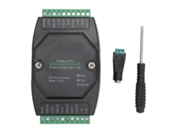 Módulo de Saída Analógica 8 Canais 12 Bits RS485 RTU Conversão Placa Industrial 7-36V DC