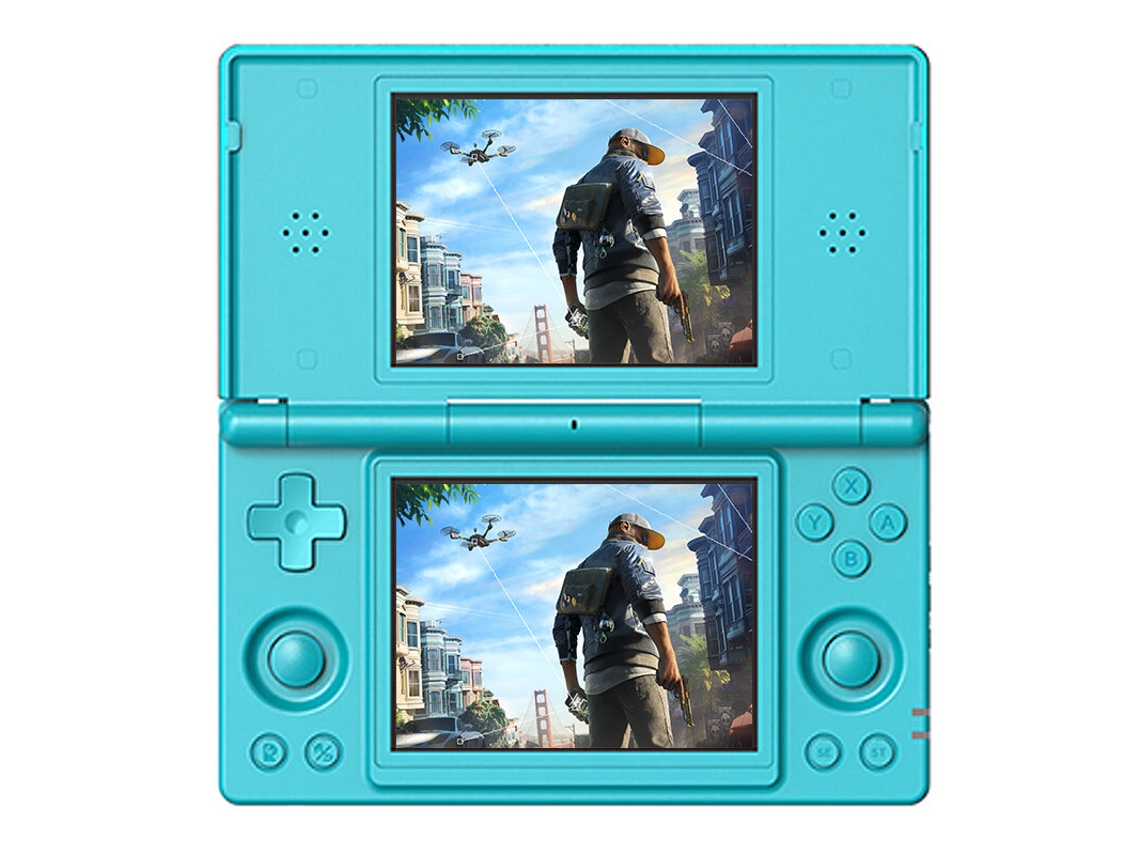 Consola De Juegos Portátil Anbernic Rg Ds Azul 256g Con Más De 9000 Juegos, Doble Pantalla, Android 14.0, Pantalla Táctil Ips De 4 Pulgadas.