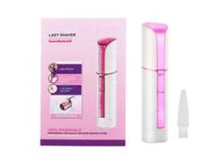 Mini Depilador Elétrico 2026 para Corpo, Braços, Virilha e Axilas, Rosa e Branco