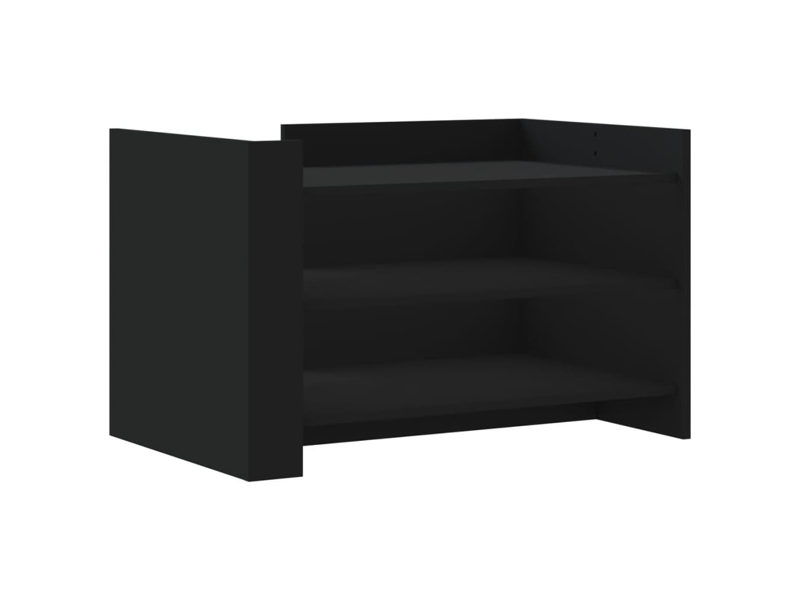 Maison Exclusive - Mesa De Centro Madera De Ingeniería Negra 80x50x50 Cm