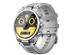 Reloj inteligente con llamadas Bluetooth, múltiples esferas, modos multideporte y estilos de interfaz, plateado. Bestvite