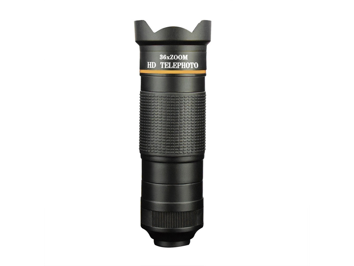 Lente telefoto HD 36X para celular Oro