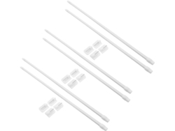 Juego De 6 Barras De Cortina Ajustables Y Extensibles, No Requiere Perforación, 50-90 Cm