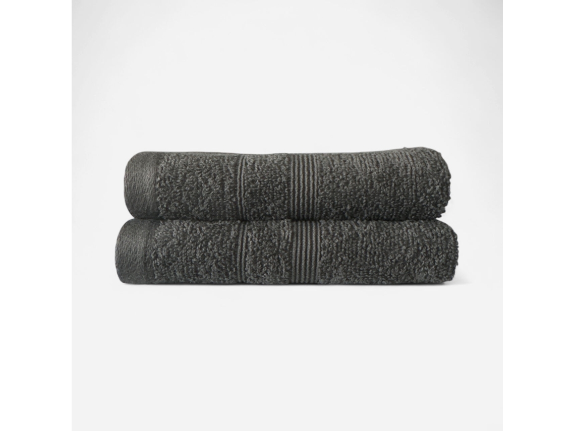 Pack 2 Toallitas de Baño Ibiza (30X50 cm) 450gr - Gris