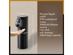 Dispensador de jabón automático MDUG con pantalla LED, recargable, 5 configuraciones, versión gel, negro