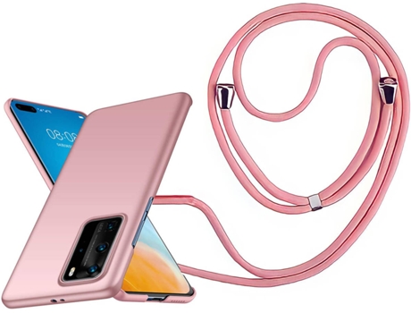 Funda Huawei P40 Turtleshell Rígida con Collar Rosa