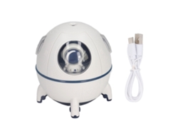 Humedificador Capsula Espacial Usb Con Difusor Luz Nocturna Bebé Hogar Coche Blanco