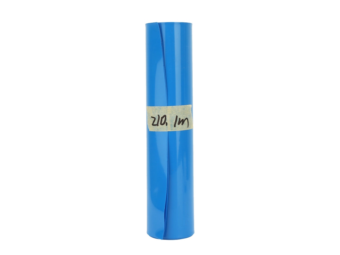 Tubo termorretrátil de PVC para baterias 18650, 210 mm x 5 m