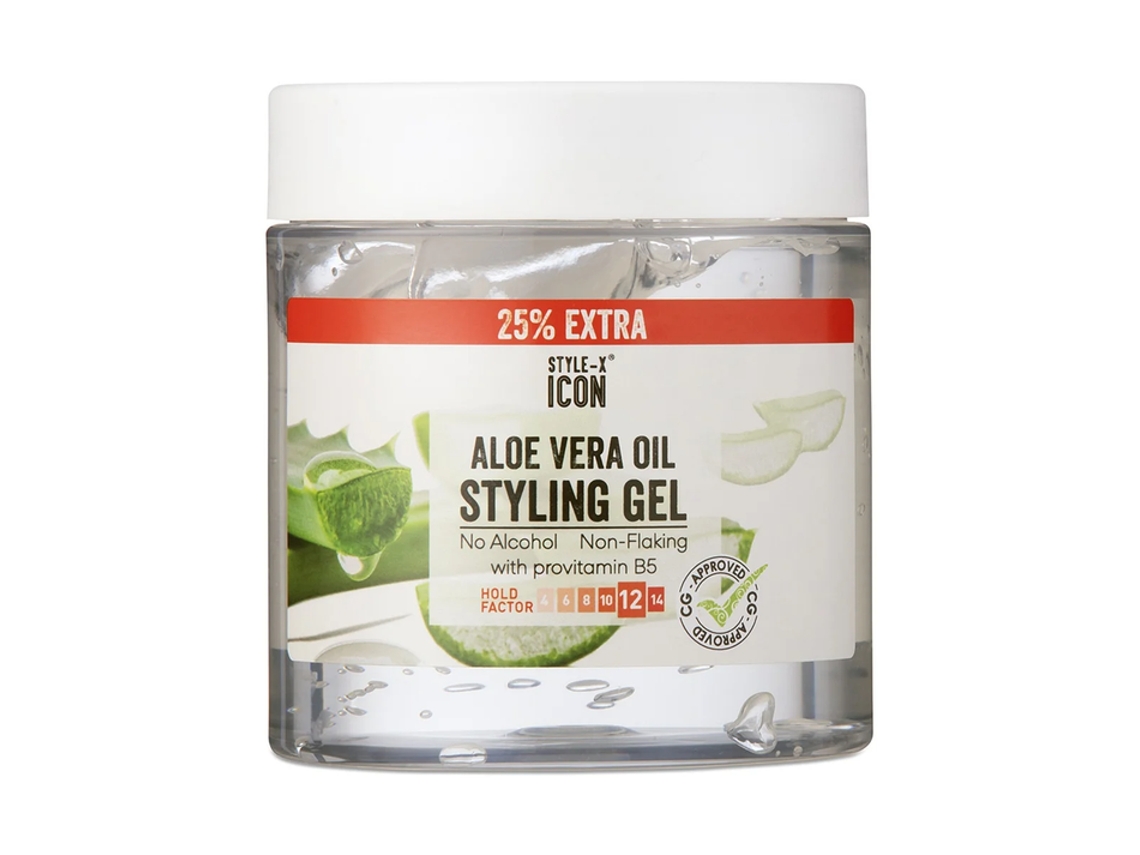 Style-X Icon Gel de peinado de aloe vera 525 ml (25 % adicional) STYLER-X ICON